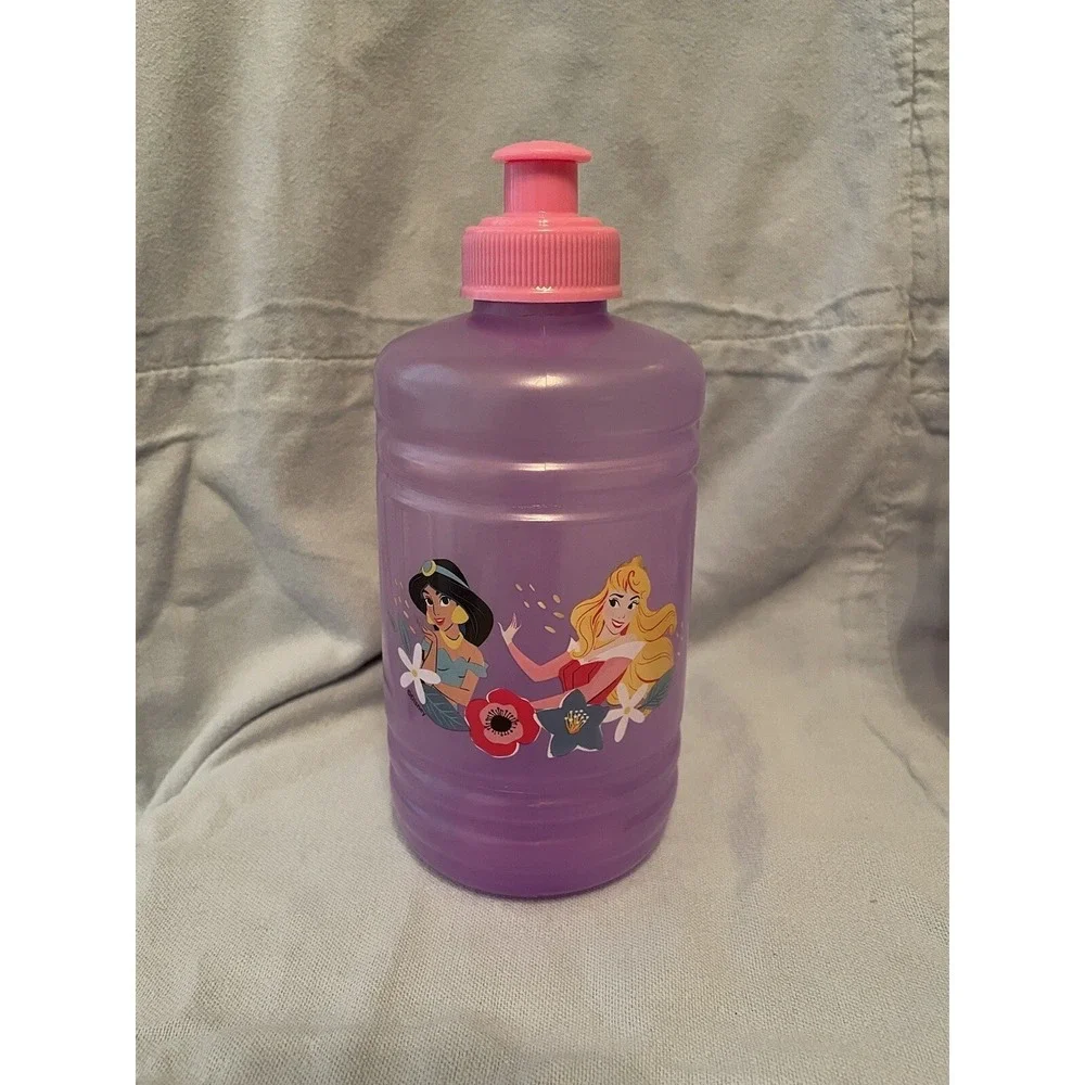 NEW Set of 4 Disney Princess Water Bottles Bowl & Container Ariel Tiana Belle